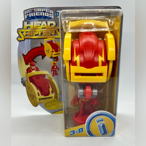 DC Super Friends Head Shifters- Flash & Speed Force Cycle - Picture 1 of 4